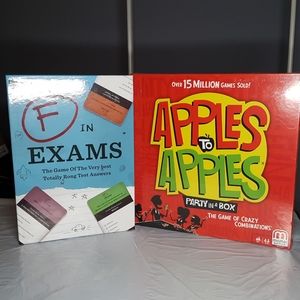 F in Exams & Apples to Apples Family Party Board Games-toy,stem,Christmas,bundle